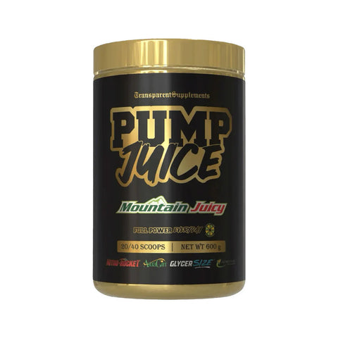TRANSPARENT SUPPLEMENTS PUMP JUICE