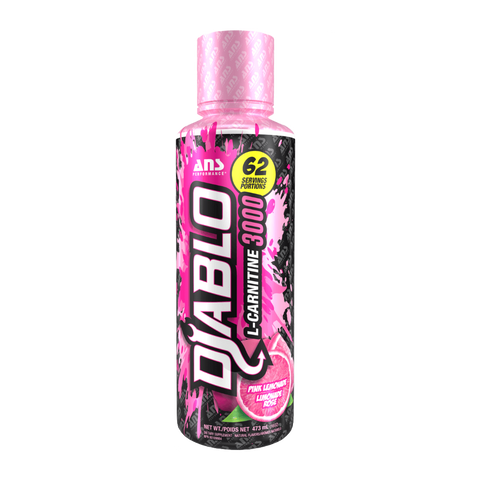 Diablo Liquid L-Carnitine 3000 (3) & ANS-Diablo-3000-473ml-Pink