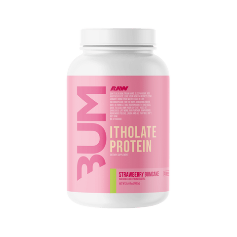 Itholate Protein RAW Whey protein isolate 25 Serves Strawberry Bumcake