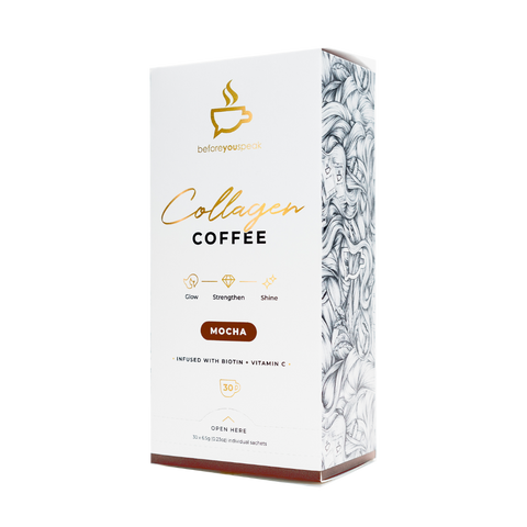 Glow - Collagen Coffee & BYS-Collagen-Cof-30srv-Moc