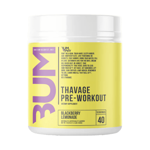 Thavage | CBUM RAW Beta alanine supplements 40 Serves Lemonade