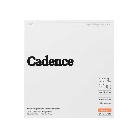 Core 500 Hydration (1) & CADENCE-CORE-FOOD-SUPP-30x3.7g-Oran