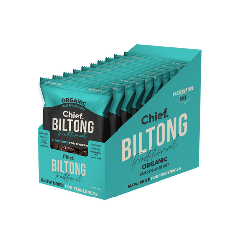 Organic Biltong (1) & CHIEF-Biltong-Box-Of-12-BEEF