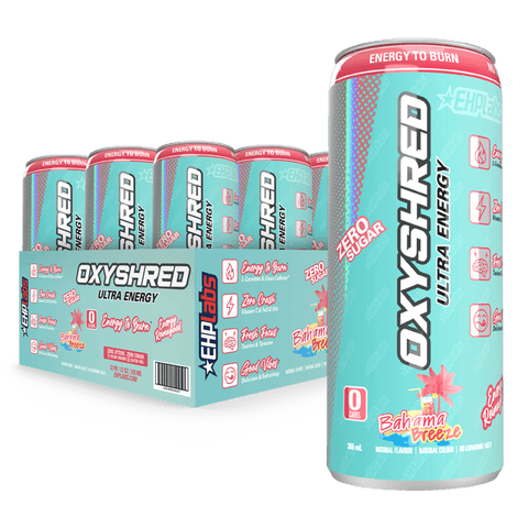 OxyShred Ultra Energy RTD (3) & EHP-OXYSHREDRTD-12PK-Bah