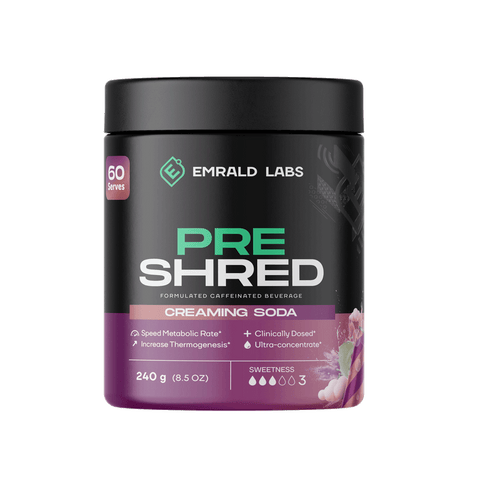 Pre Shred (1) & Pre Shred Emrald Labs Fat burners supplements 60 Serves Creaming Soda