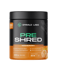 Pre Shred (4) & Pre Shred Emrald Labs Fat burners supplements 60 Serves Mandarin
