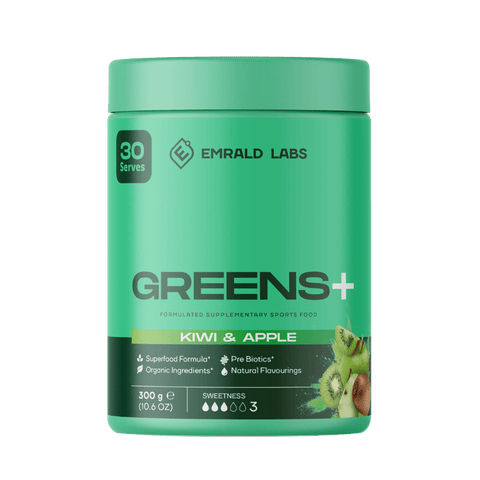 Greens+ Emrald Labs Greens supplements 30 Serves Kiwi Apple