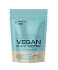 100% Vegan Protein & 100% Vegan Protein Emrald Labs Vegan protein powder 500g Vanilla