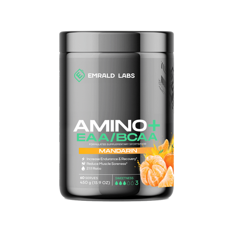 Amino+ EAA/BCAA (6) & Amino+ EAA/BCAA Emrald Labs Essential amino acids 60 Serves Mandarin