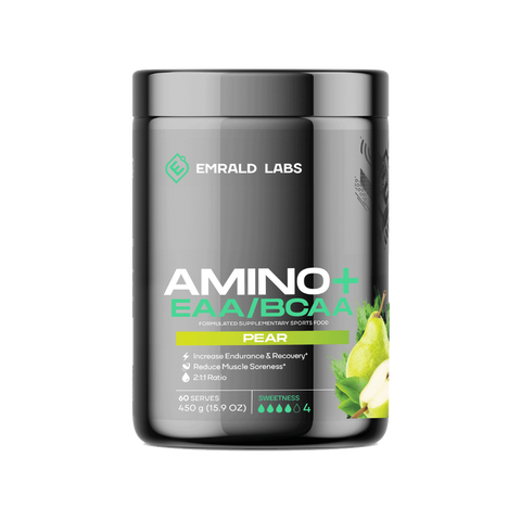 Amino+ EAA/BCAA (7) & EMRALD-Amino+-60Srv-Pear