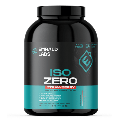 Iso Zero Protein (6) & Iso Zero Protein Emrald Labs Whey protein isolate 2kg Strawberry