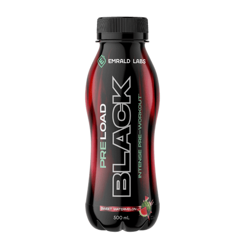 Pre Load Black RTD & Pre Load Black RTD Emrald Labs Pre workout rtd Case of 12 Watermelon