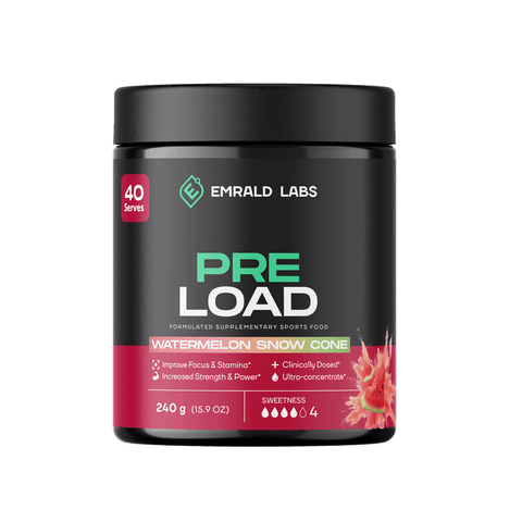 Pre Load Pre Workout Emrald Labs Low stim pre workout