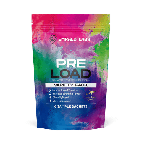 Pre Load Pre Workout | Variety Pack & Emrald-PreLoad-Variety-Pack