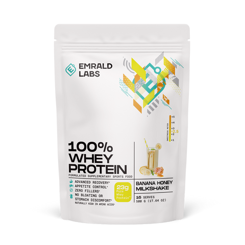 100% Whey Protein (36) & Emrald-100%Whey-500g-Ban