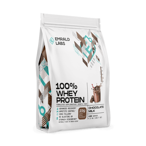 100% Whey Protein (27) & 100% Whey Protein Emrald Labs Whey blend protein 4.5kg Chocolate Milk