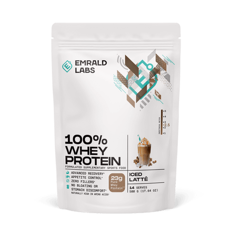 100% Whey Protein (34) & Emrald-100%Whey-500g-Ice