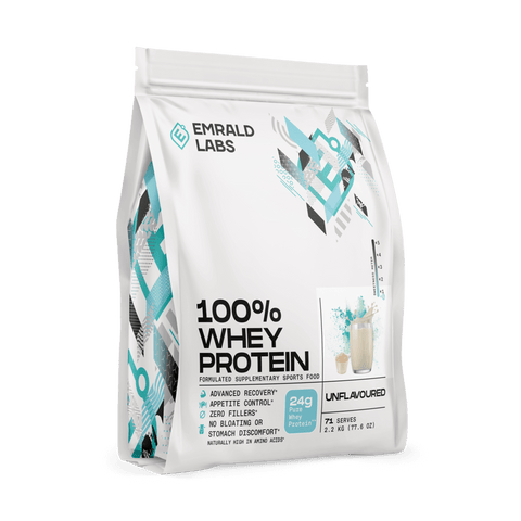 100% Whey Protein (24) & 100% Whey Protein Emrald Labs Whey blend protein 2.2kg Unflavoured