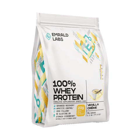 100% Whey Protein (11) & 100% Whey Protein Emrald Labs Whey blend protein 2.2kg Vanilla Creme