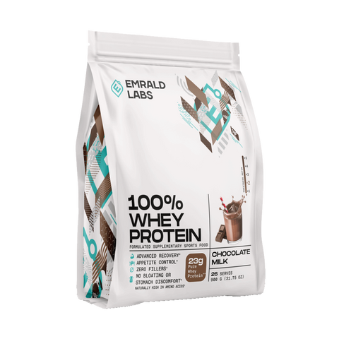 100% Whey Protein (1) & 100% Whey Protein Emrald Labs Whey blend protein 900g Chocolate Milk
