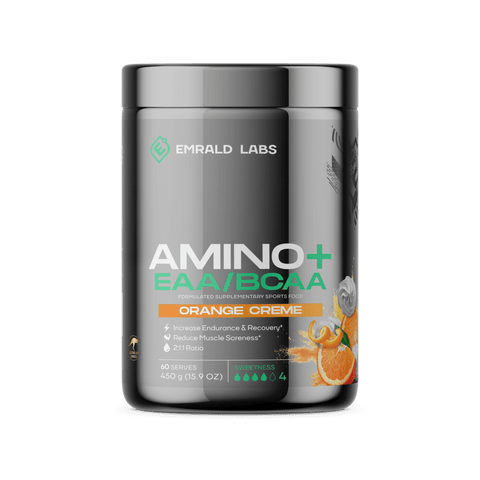 Amino+ EAA/BCAA (2) & Amino+ EAA/BCAA Emrald Labs Essential amino acids 60 Serves Orange Creme