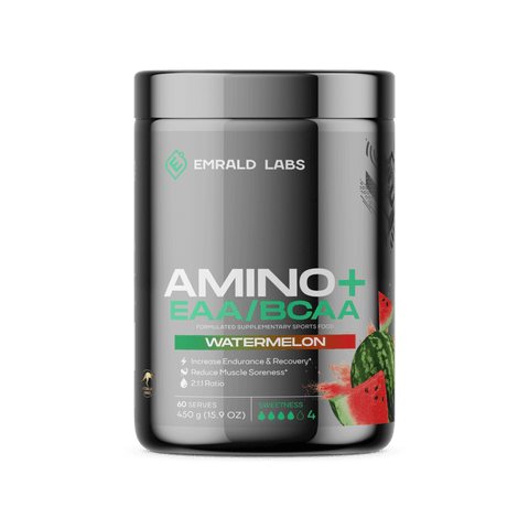 Amino+ EAA/BCAA (5) & EMRALD-Amino+-60Srv-Wat