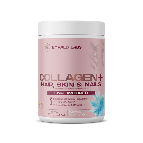 Hair, Skin & Nails + Collagen & Emrald-Collagen+-HS&N-30Srv-U