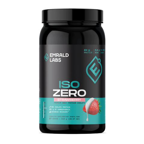 Iso Zero Protein (2) & Iso Zero Protein Emrald Labs Whey protein isolate 810g Strawberry