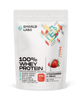 100% Whey Protein (39) & Emrald-100%Whey-500g-Straw