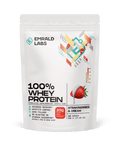100% Whey Protein (38) & 100% Whey Protein Emrald Labs Whey blend protein 500g Strawberries & Cream