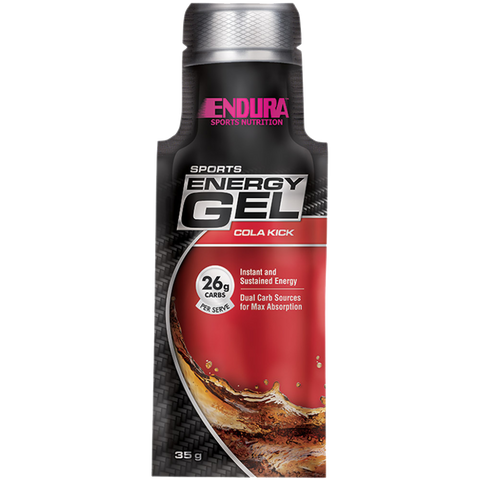 Endura Sports Gel Box (5) & Endura-SportsEnergyGel-20x35gSatchets--ColaKick