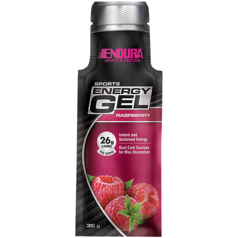 Endura Sports Gel Box (2) & Endura-SportsEnergyGel-20x35gSatchets--Raspberry