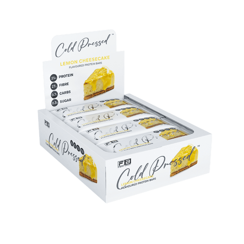 Cold Pressed Protein Bar (22) & FIBREBOOST-Cold-Press-Bar-Box12-LemonCh