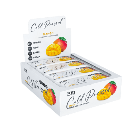 Cold Pressed Protein Bar (21) & FIBREBOOST-Cold-Press-Bar-Box12-Mango