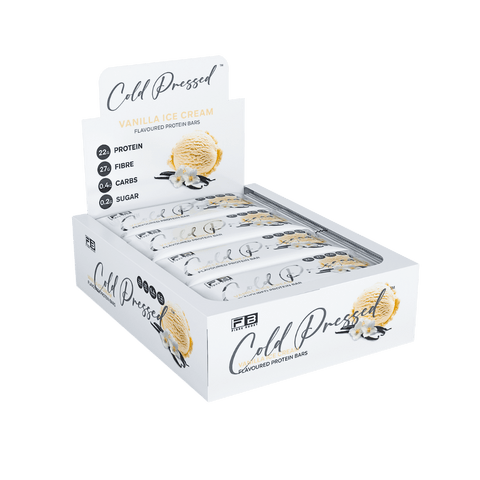 Cold Pressed Protein Bar (24) & FIBREBOOST-Cold-Press-Bar-Box12-Van