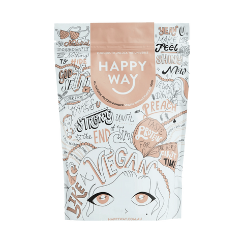 Happy Way Vegan Protein & HappyWay-NatVegan-500g-Van