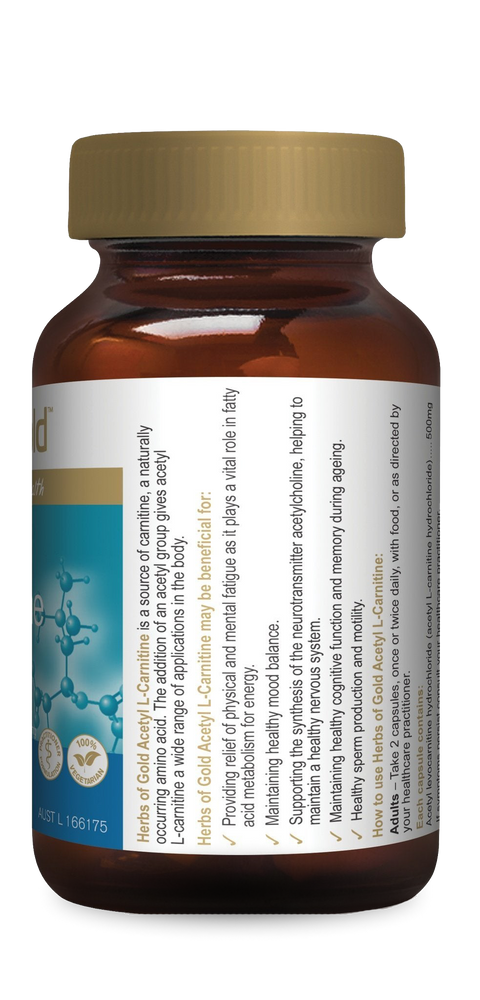 Herbs of Gold Acetyl L-Carnitine Vegan Caps (1)