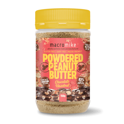 PB+ Powdered Peanut Butter & MacroMike-PB+-156g-Orig & MacroMike-PB+-156g-ChocHaz