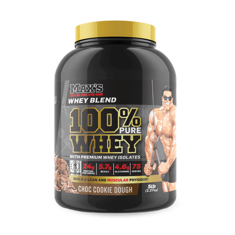 Max's 100% Pure Whey & MAX-100%-Whey-2.27kg-Choc