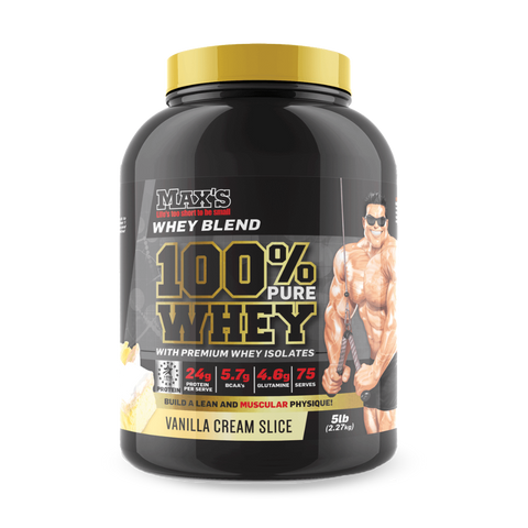 Max's 100% Pure Whey (1) & MAX-100%-Whey-2.27kg-Van