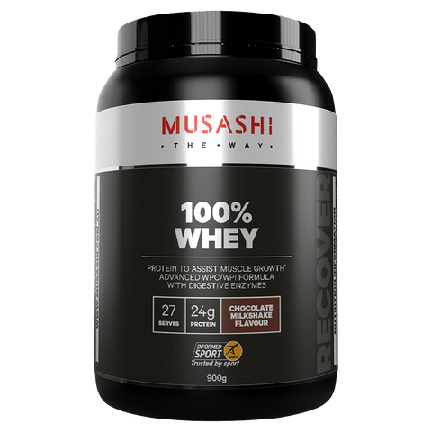 Musashi 100% Whey & MUSASHI-100%WHEY-900G-CHOC