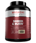 Musashi Shred and Burn (3) & MUSASHI-SHRED-BURN-2KG-CHOC