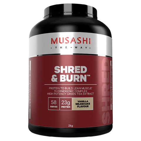 Musashi Shred and Burn (3) & MUSASHI-SHRED-BURN-2KG-CHOC