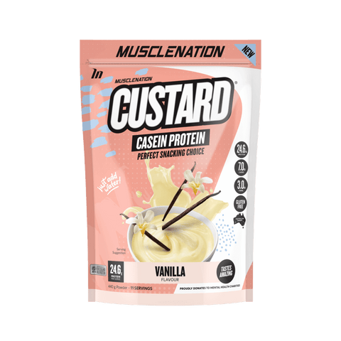 Muscle Nation Casein Custard (13) & MUSCLENATION-CASEIN-440g-Van