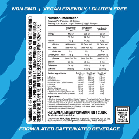 GORILLA X LABS PRE WORKOUT 2.0