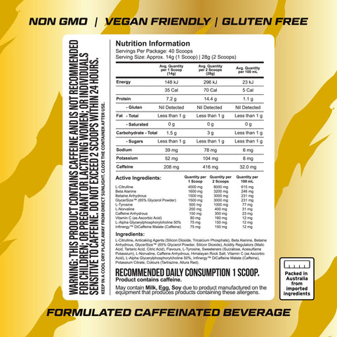 GORILLA X LABS PRE WORKOUT 2.0
