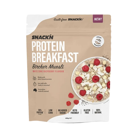 Protein Breakfast Bircher Muesli & SNACKN-Bircher-450g-WChoc