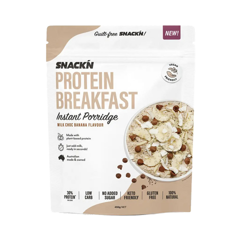 Protein Breakfast Instant Porridge (1) & SNACKN-Instant-Por-450g-Choc