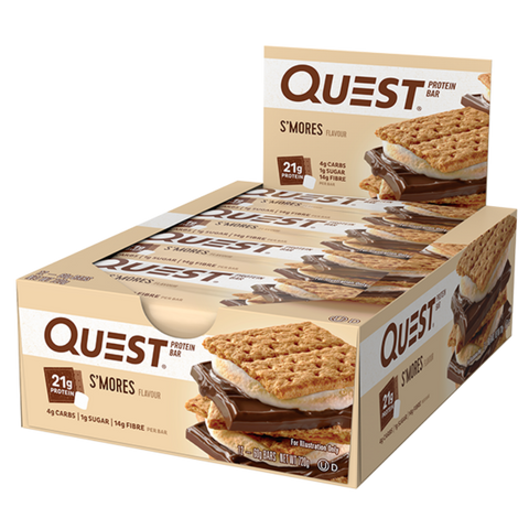 Quest Protein Bar (2) & QUEST-BAR-BOX-12-SMORES