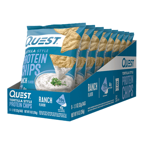 Tortilla Protein Chips (2) & QUEST-TOR-CHP-BOX-8-Ran